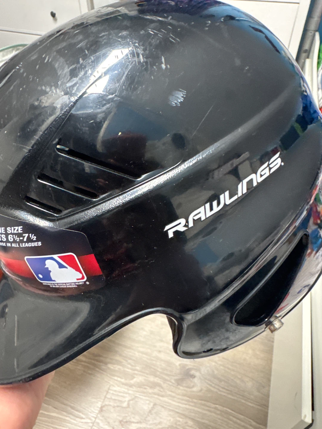Rawlings Vapor Batting Helmet - Black - photo 5