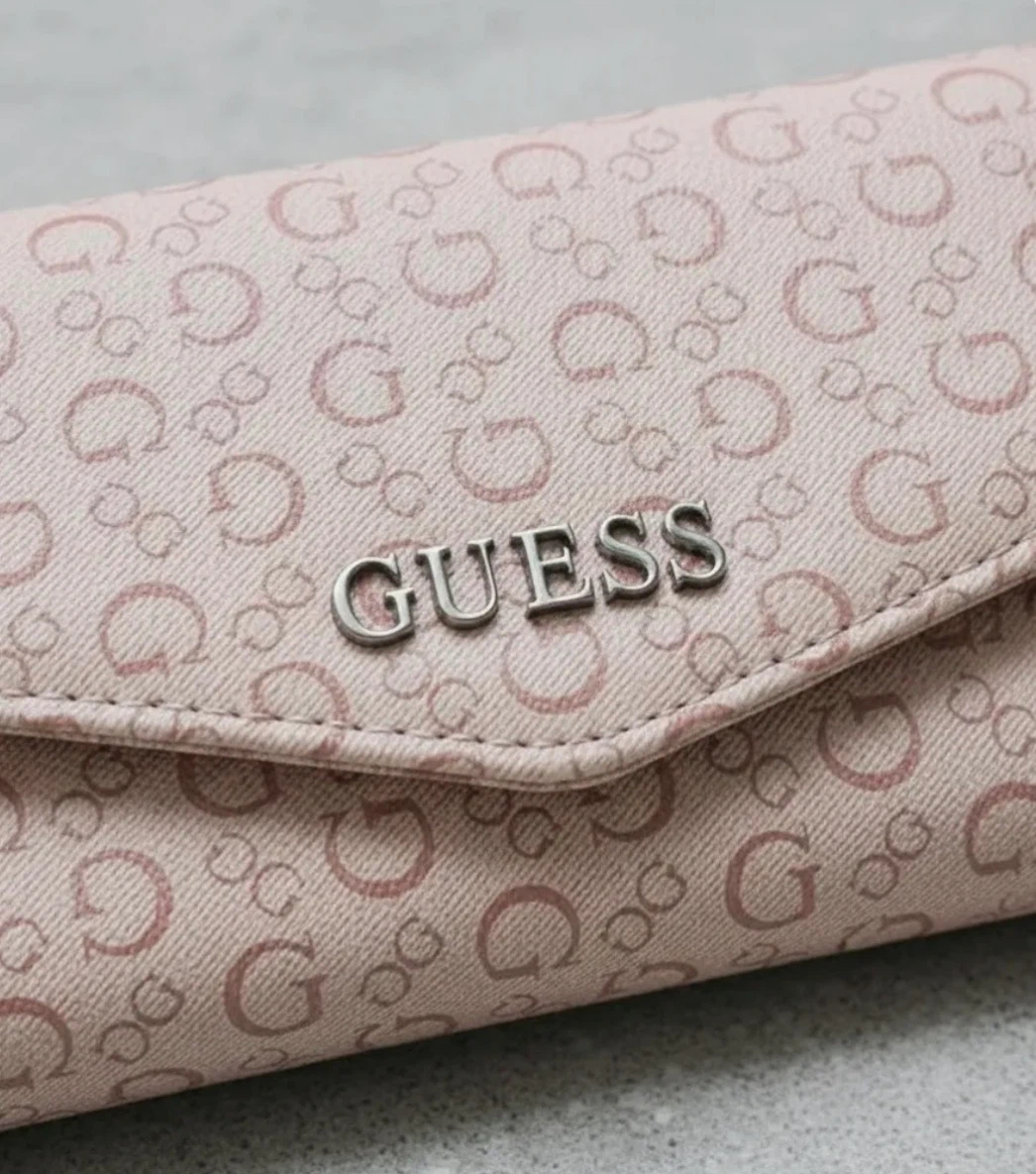 Guess Signature Logo Wallet in Blush - photo 3