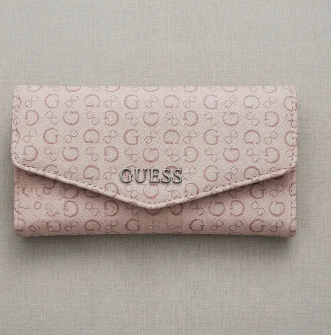 Guess Signature Logo Wallet in Blush - photo 4