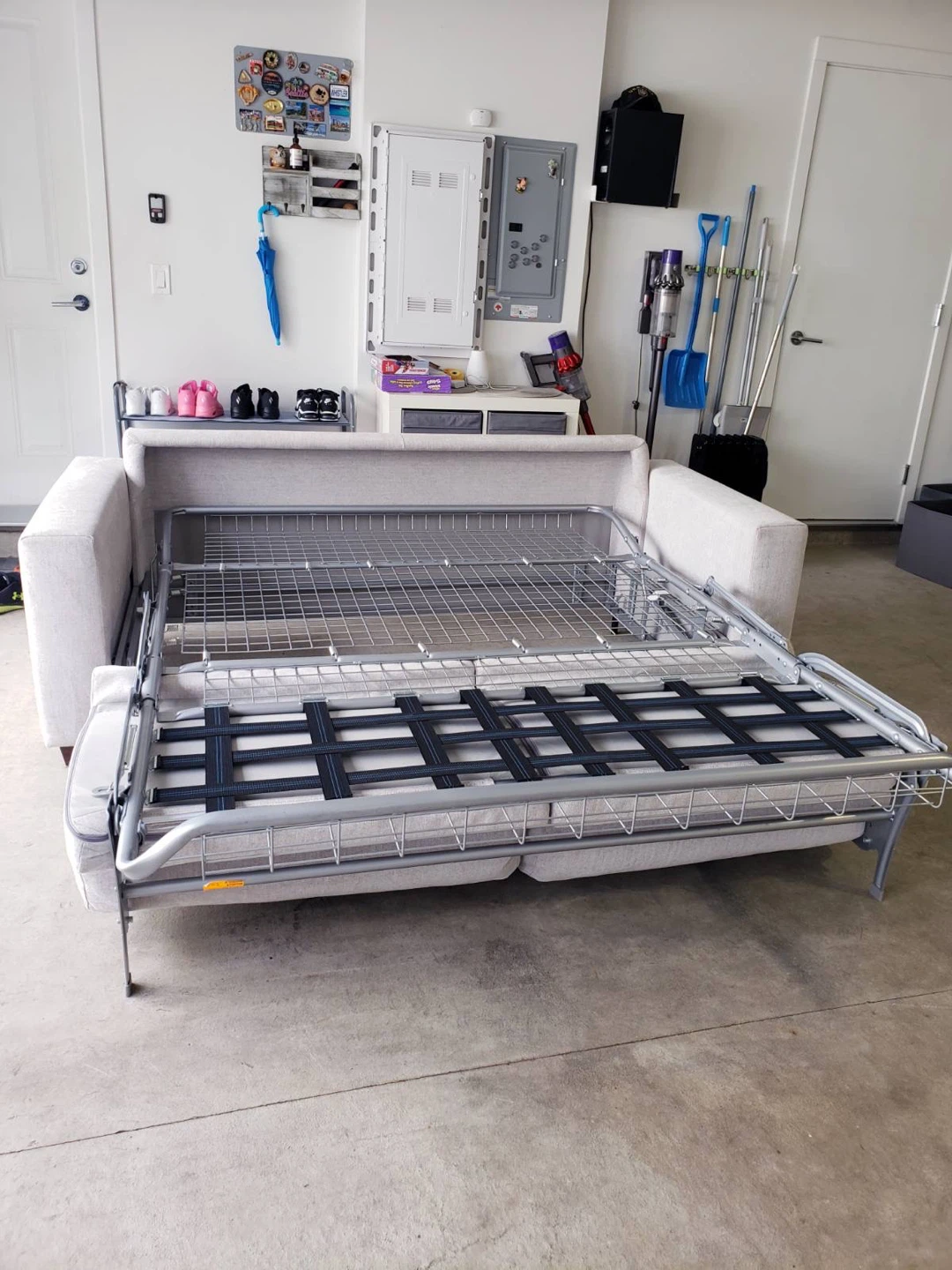 Light Grey Sofa Bed ( Delivery Available ) - photo 4