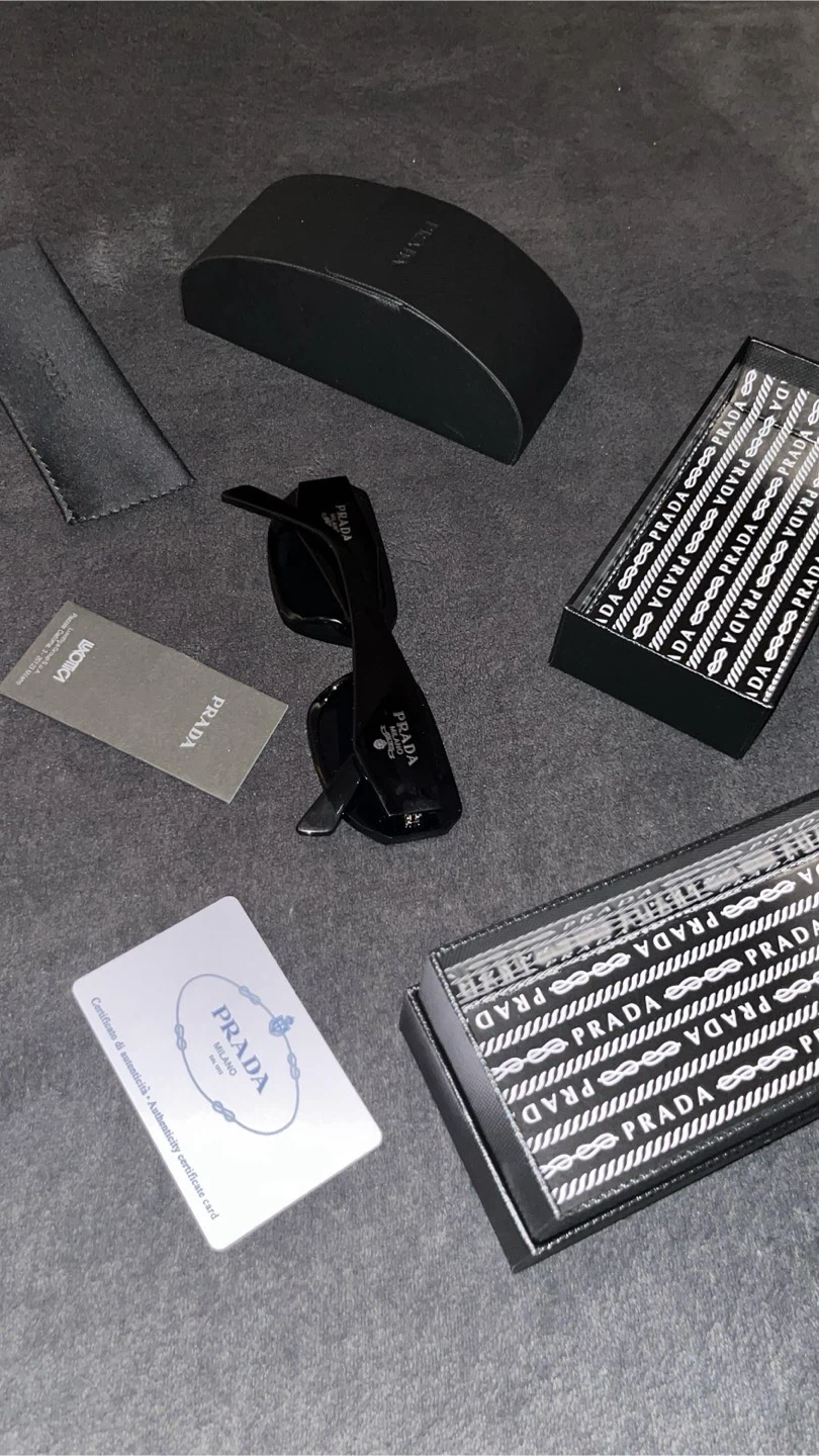Prada Sunglasses with Case and Accessories - photo 3