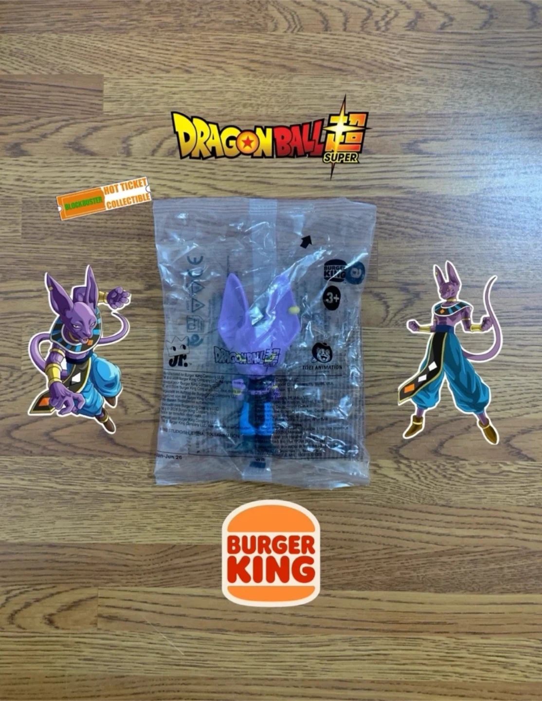 Burger King | Dragon Ball Super King Jr. Kids Meal Toy (Beerus)