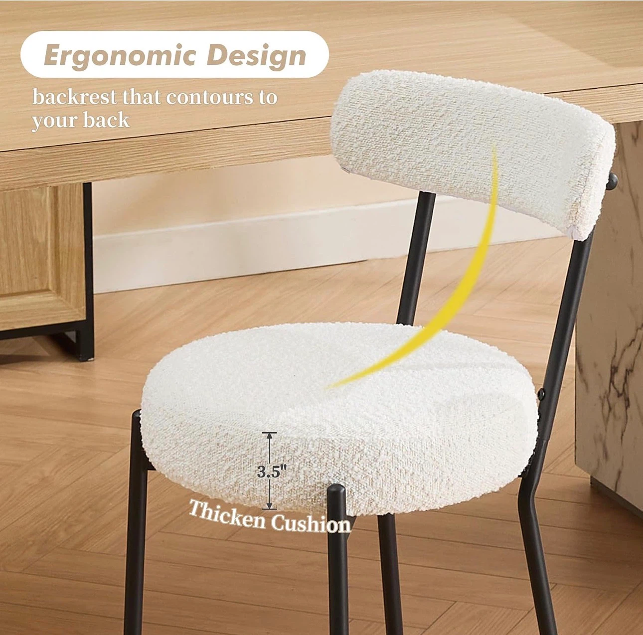 Set of 2 Latitude Run Bouclé Bar Stools BRAND NEW - photo 4