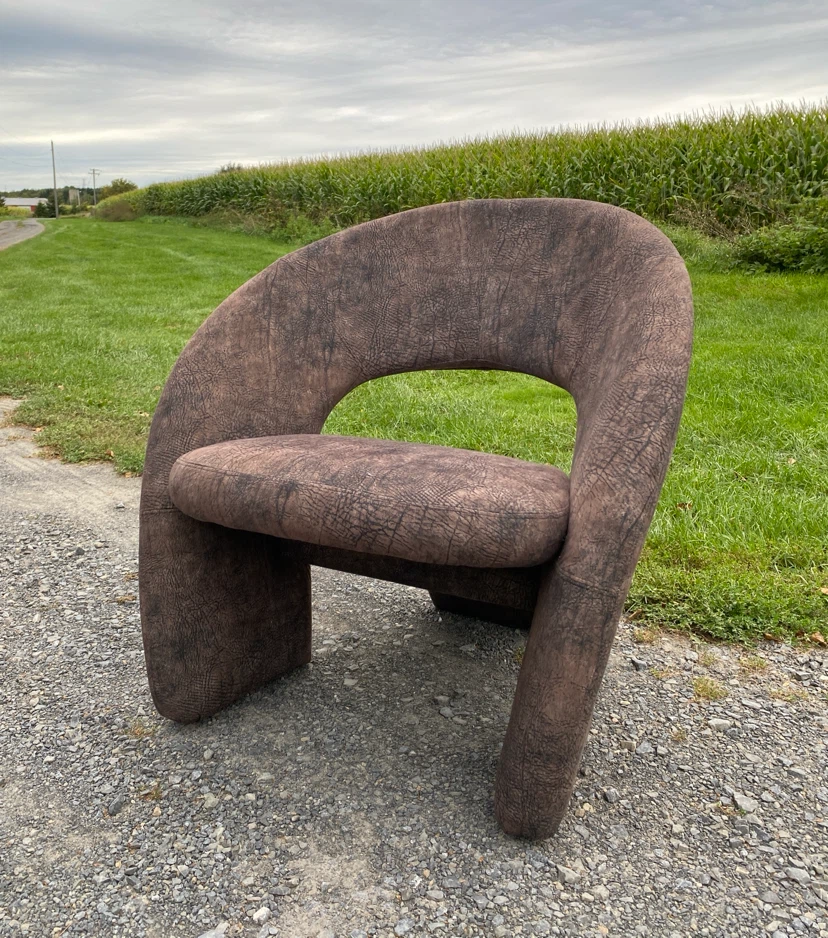 Vintage Postmodern Sculptural Jaymar Style Lounge Chair