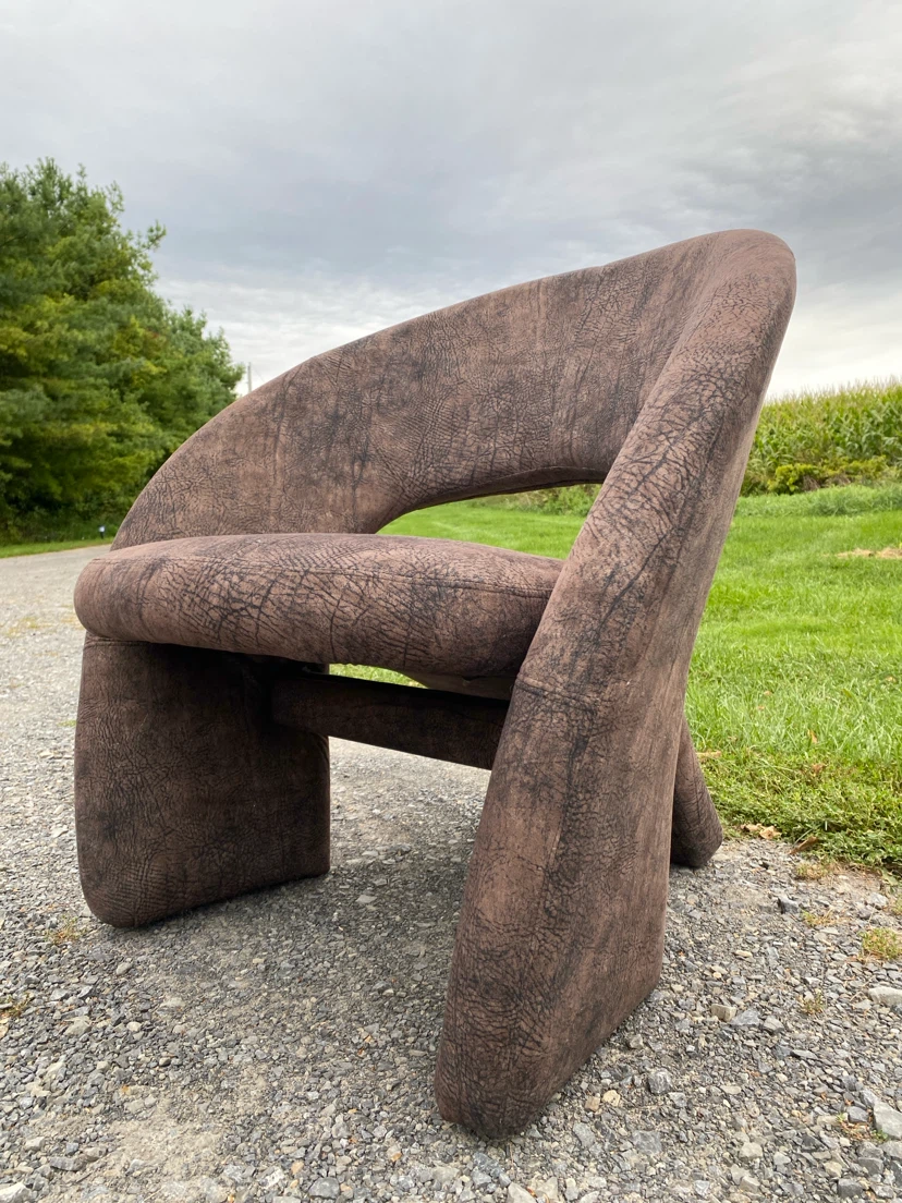 Vintage Postmodern Sculptural Jaymar Style Lounge Chair - photo 3