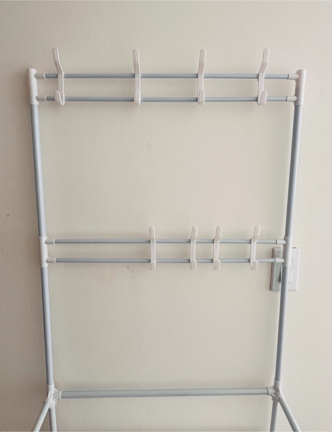 5-Tier White Metal Shoe Rack and Hanger - photo 4