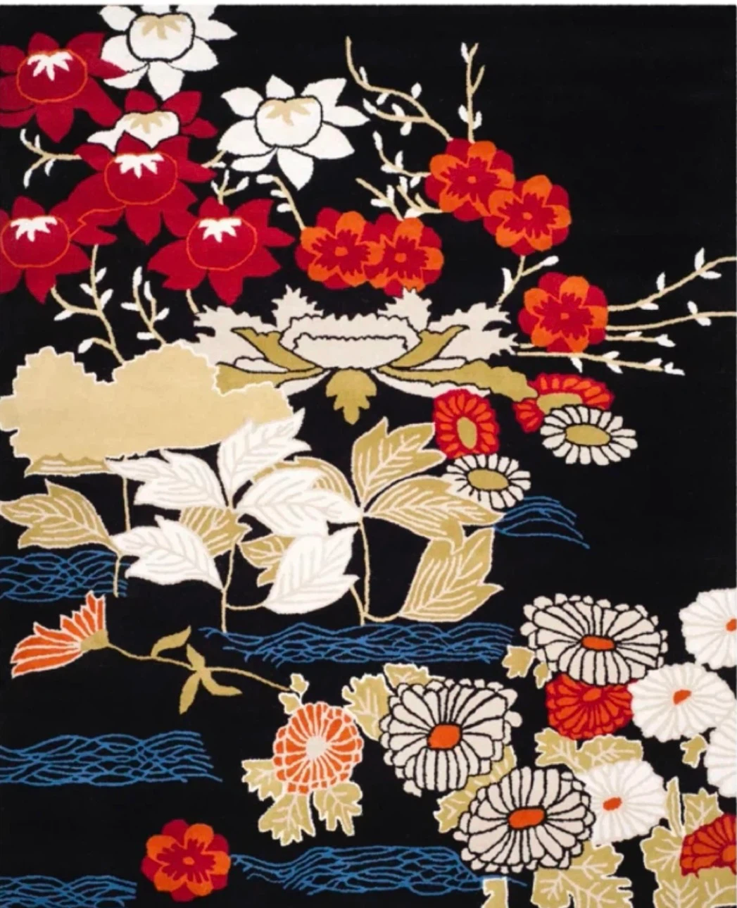 Floral Patterned Area Rug