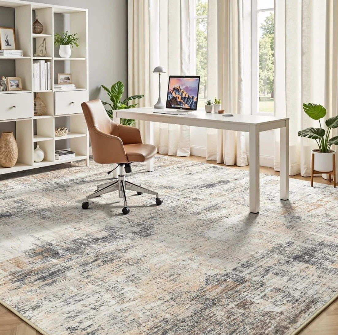 Machine Washable Distressed Area Rug 8x10 ft - photo 4