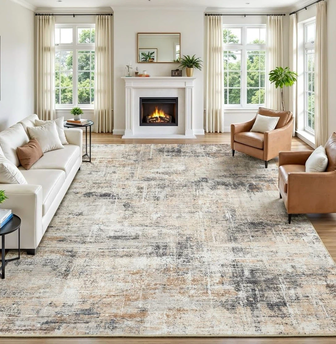 Machine Washable Distressed Area Rug 8x10 ft - photo 5