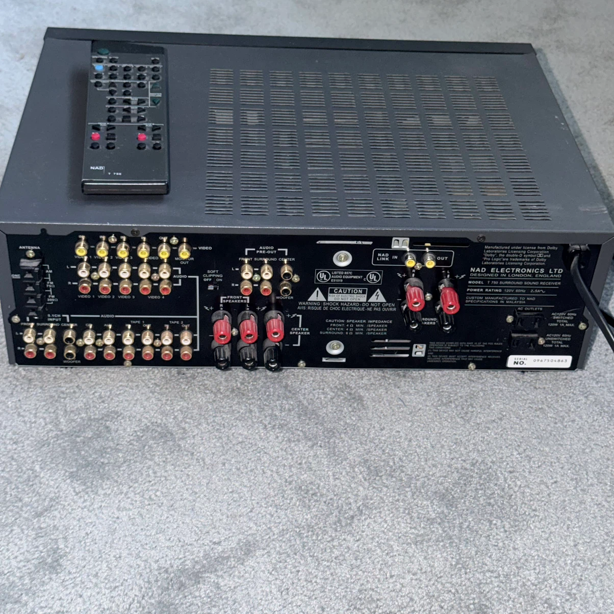 NAD T 750 Surround Sound Receiver - photo 2