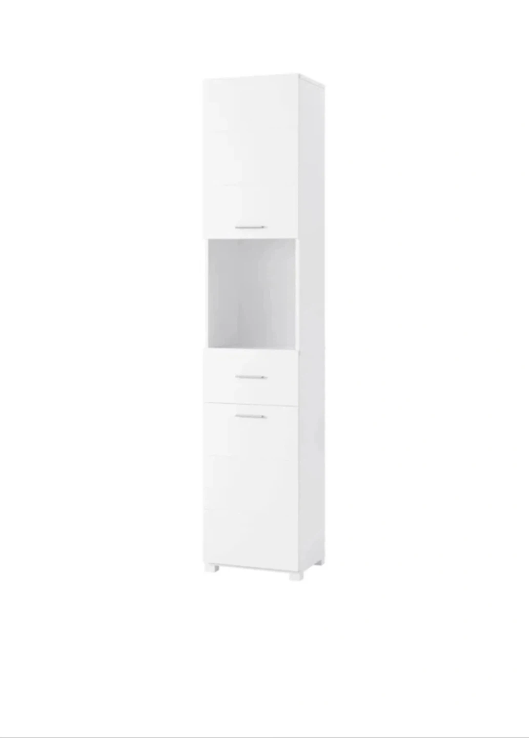Tall Bathroom Storage Cabinet in White