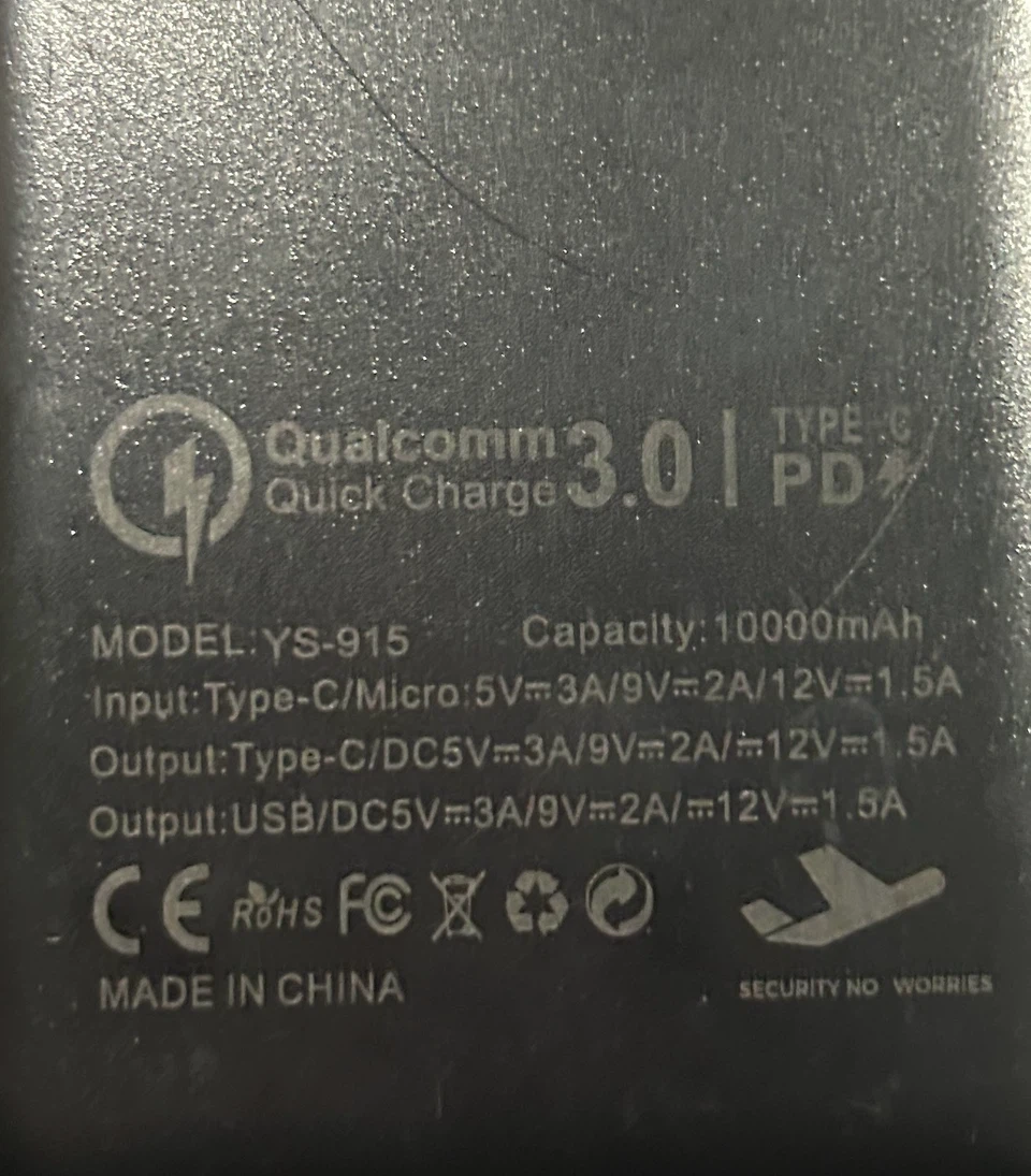 YS-915 10000mAh Portable Power Bank - photo 2