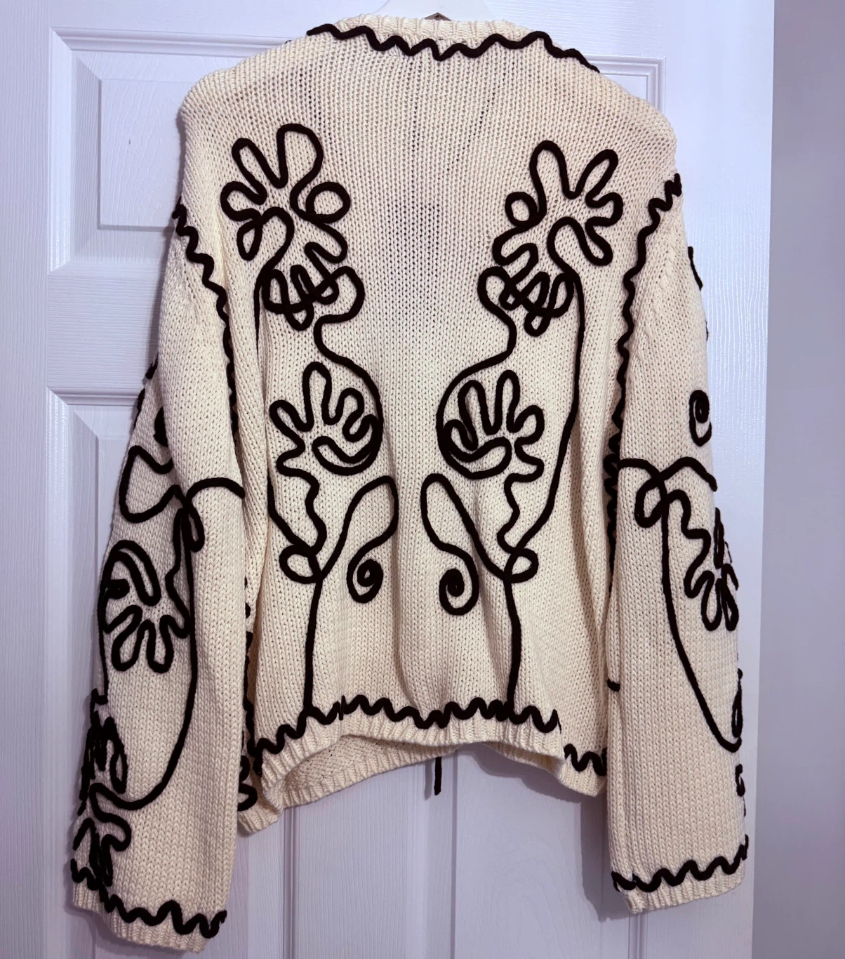 LINE Abstract Garden Knit Cardigan size Large - photo 4