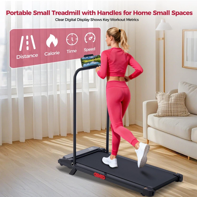 Small Treadmill for Home, Walking Pad Treadmill with Incline - photo 5