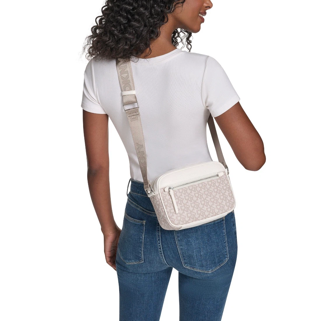DKNY Cream Logo Crossbody Bag - photo 2