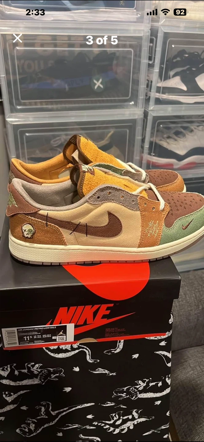 Nike Air Jordan 1 Retro Low OG Zion Williamson Voodoo - photo 2