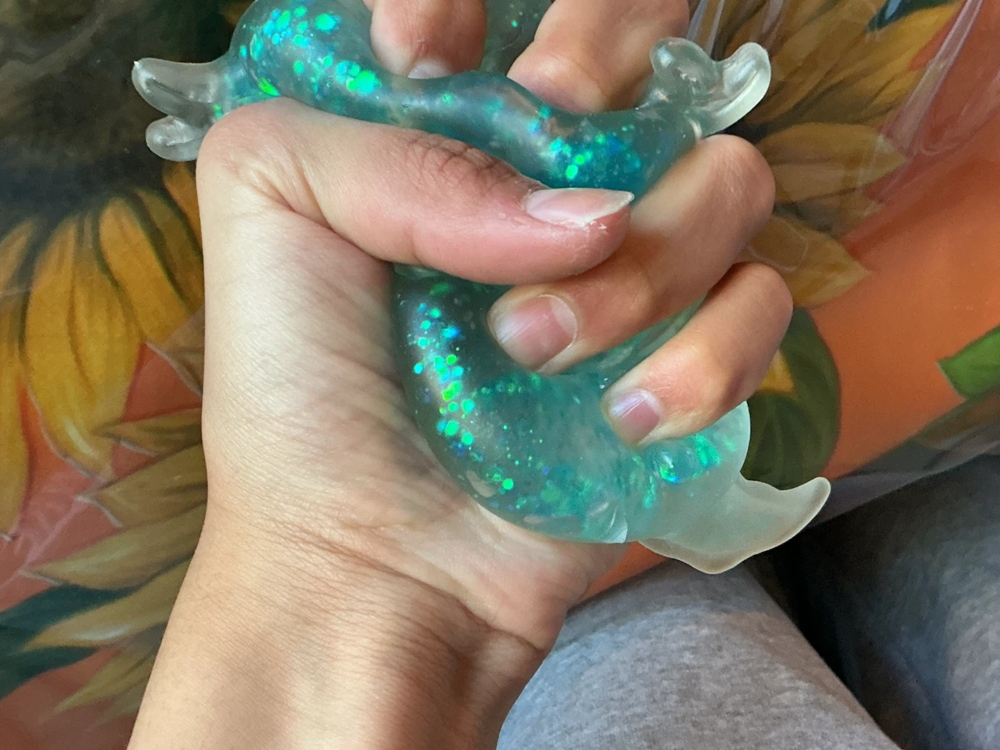 Glittery Axolotl Fidget Toy - photo 2