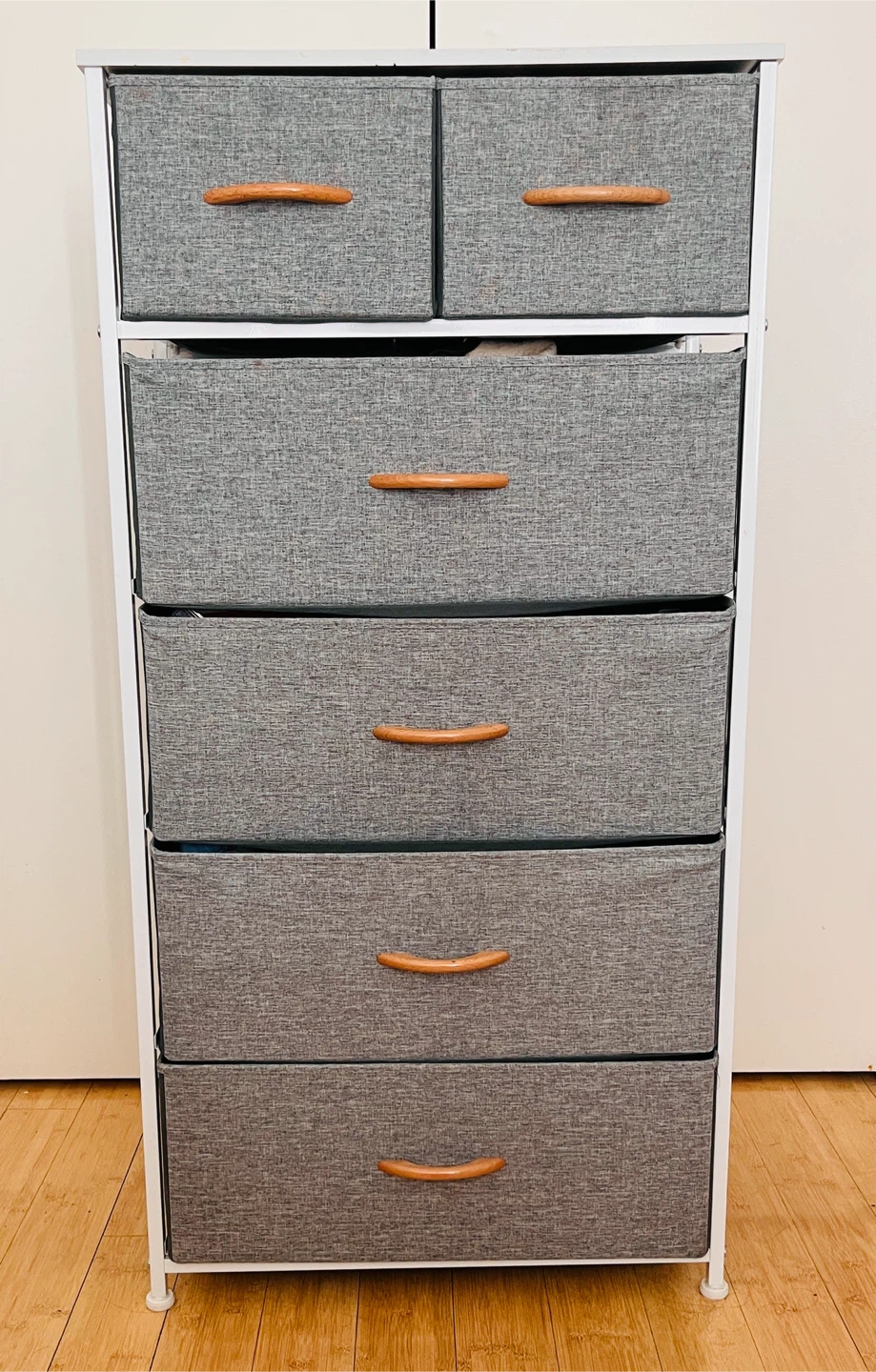 Drawer Dresser with Wood Handles