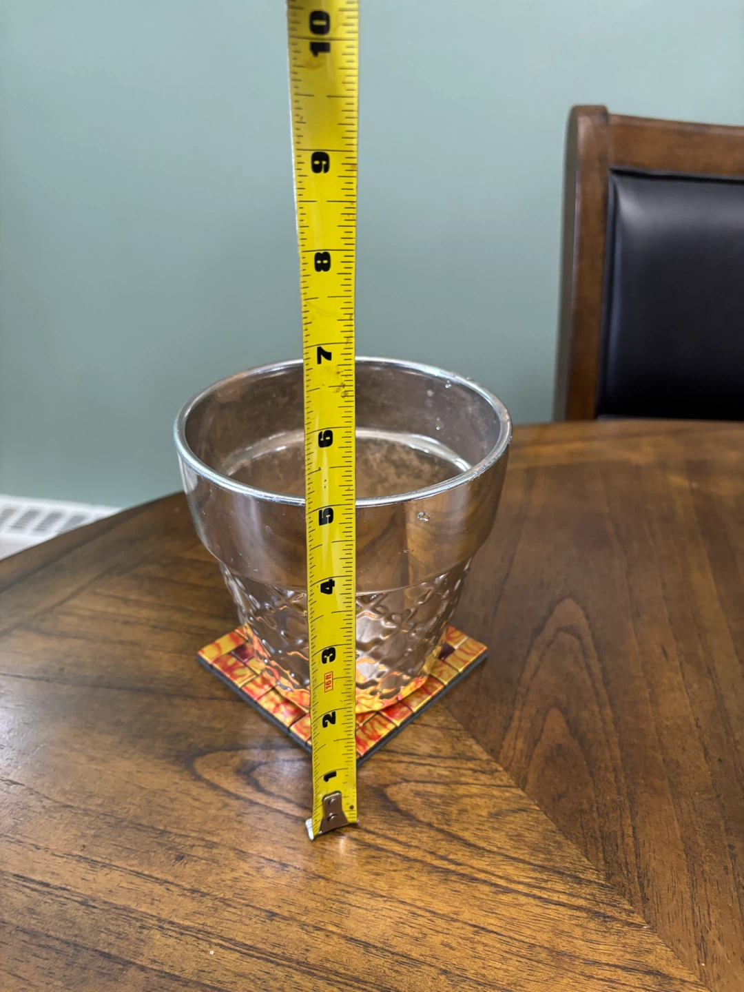 Silver metallic plant pot - photo 2