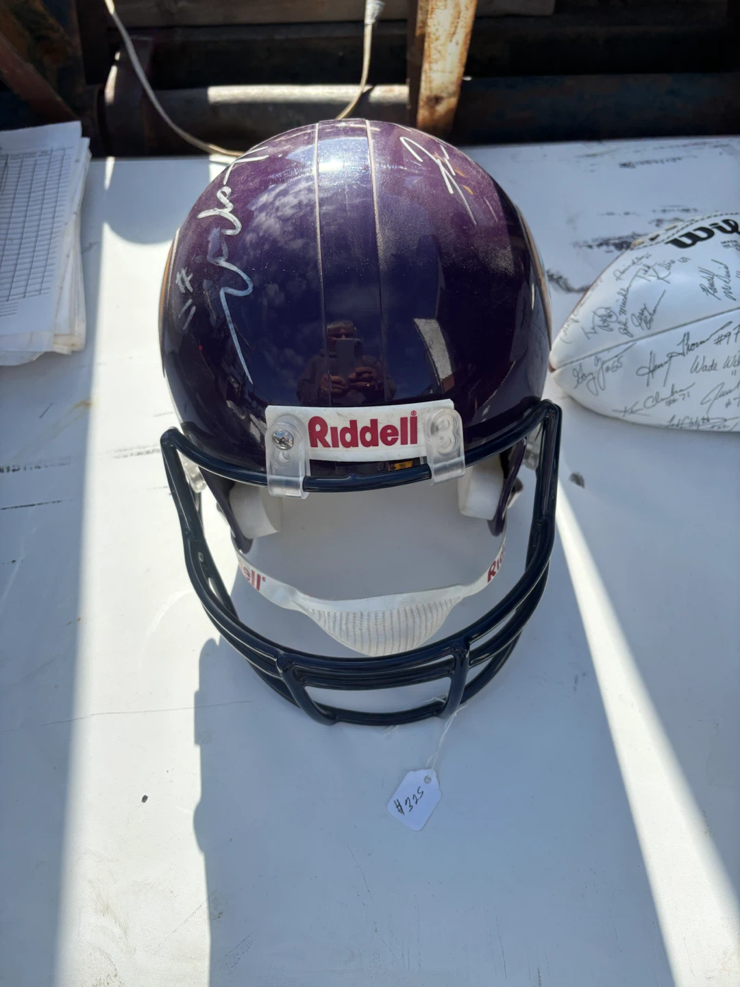 Minnesota Vikings Riddell Autographed Helmet