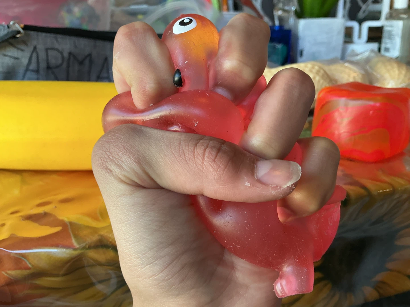 Red Dachshund squishy toy - photo 3