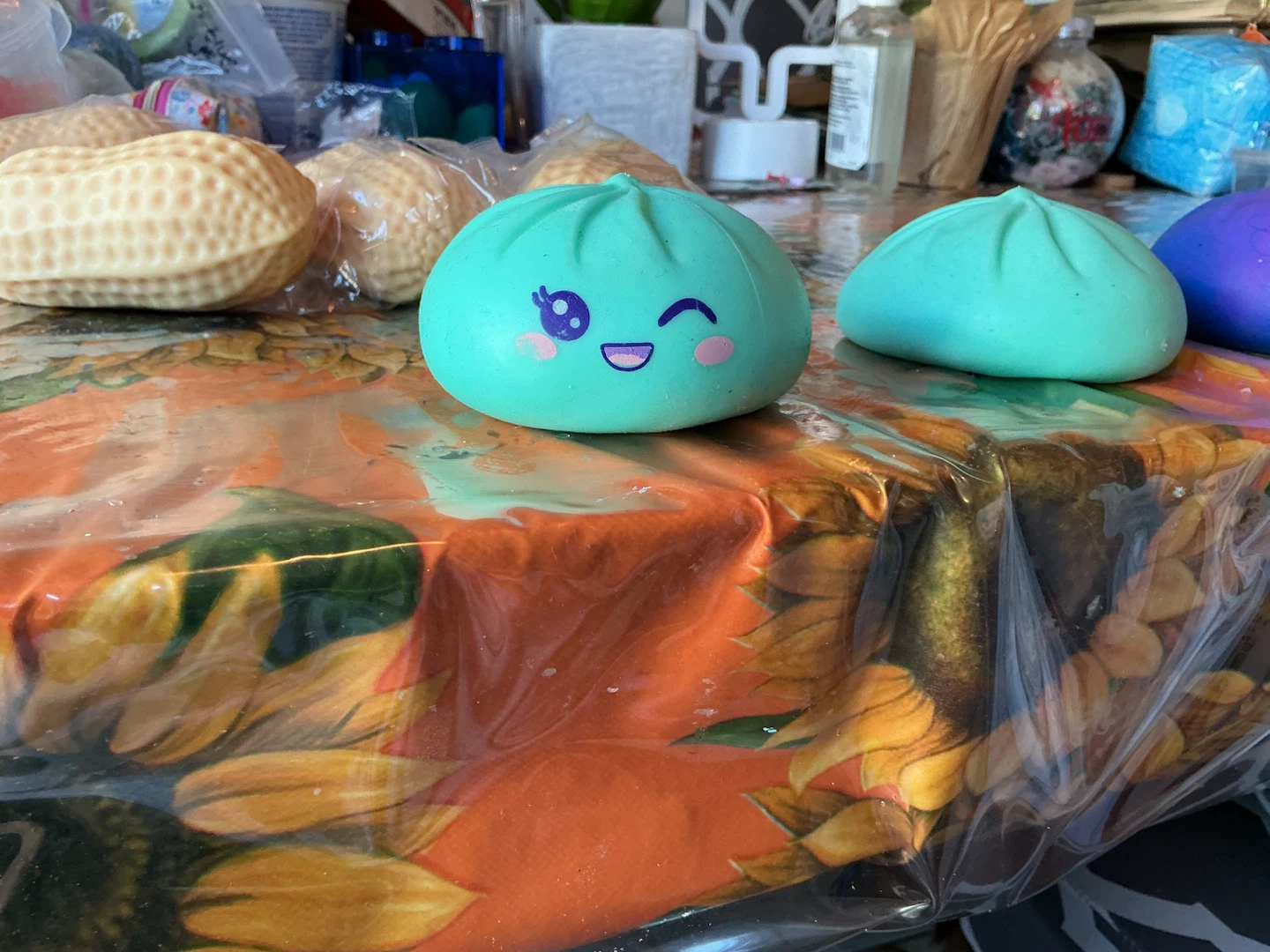DUMPLING Cute Teal Dumpling Squishies