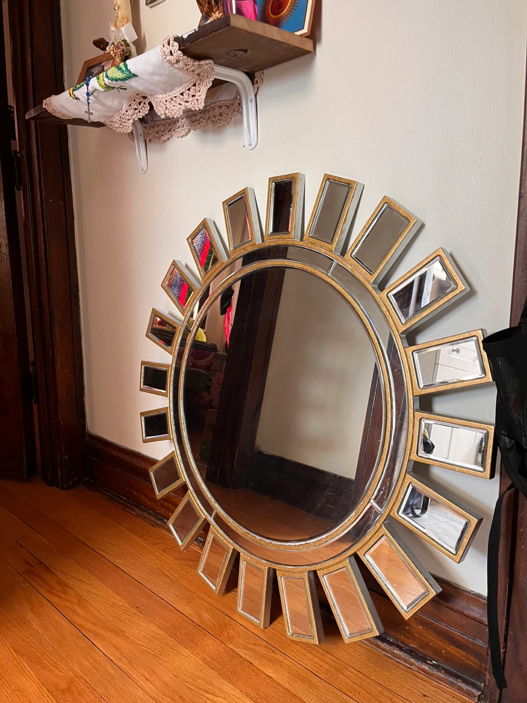 Sunburst Gold Accent Wall Mirror - photo 2