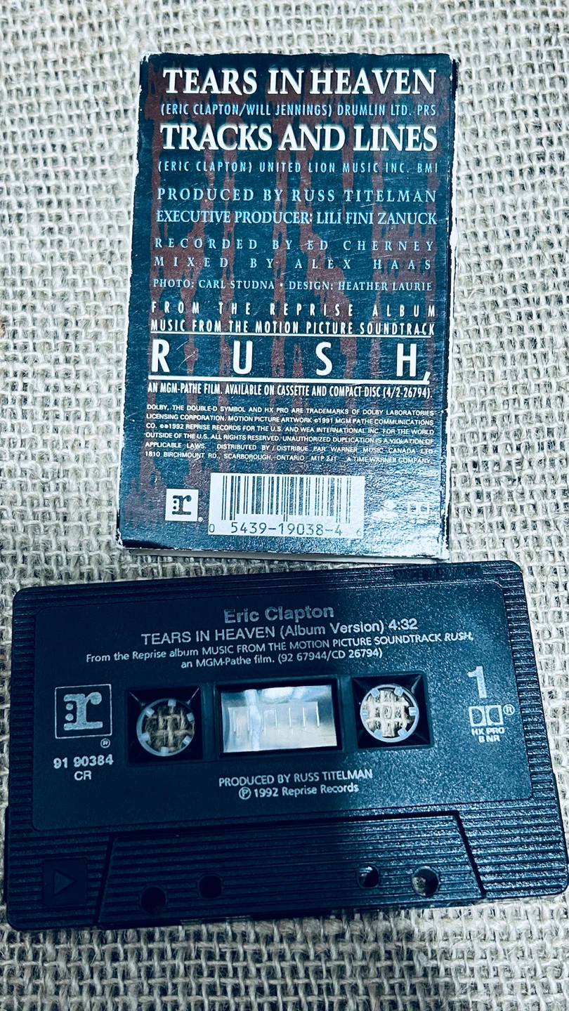 Eric Clapton – Tears in Heaven Cassette Single 1992 - photo 2