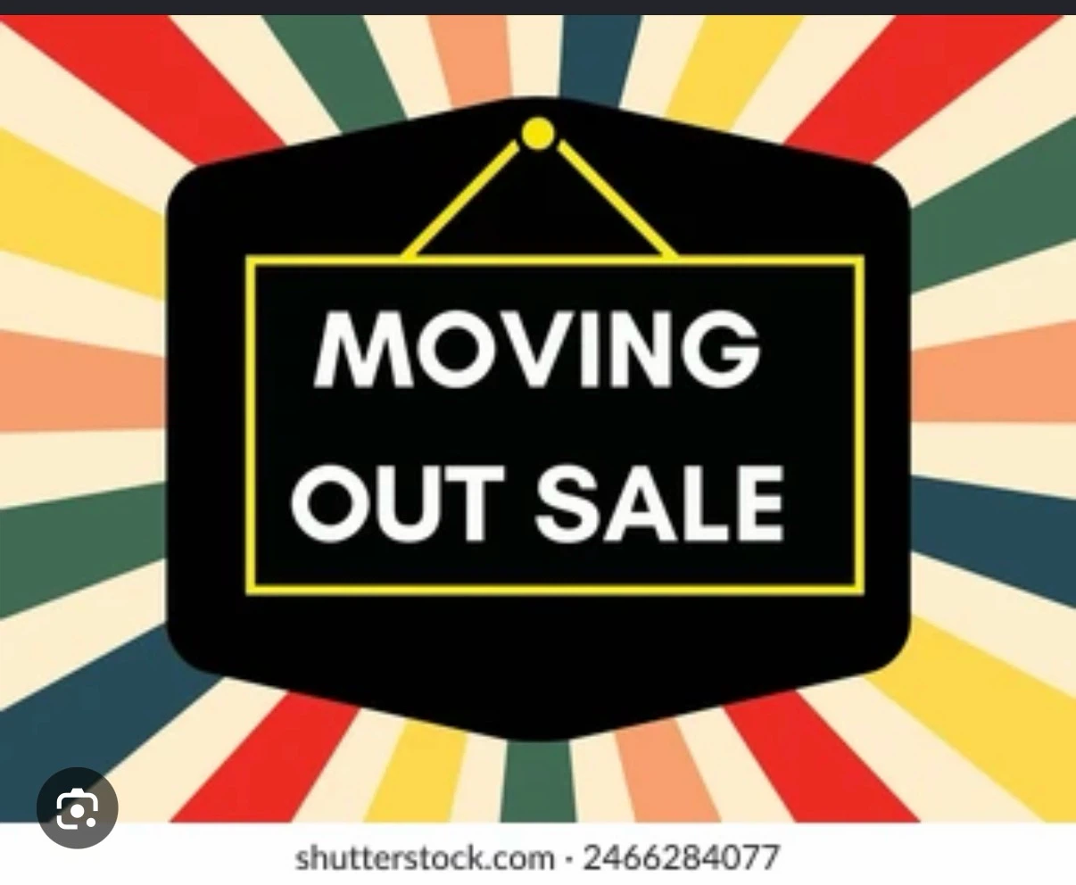Move out sale everything starting from 3$ to 100$