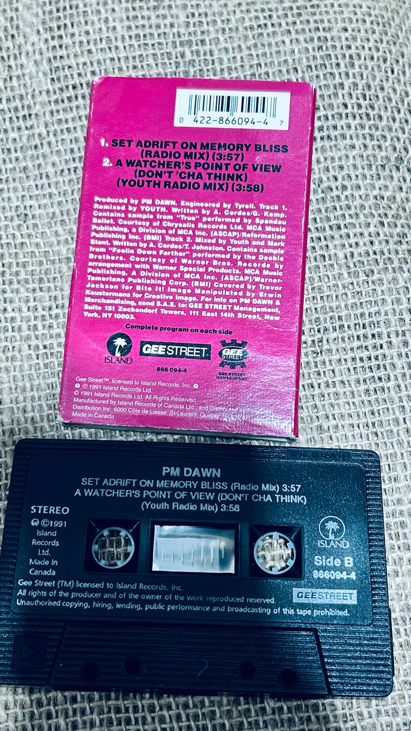 PM Dawn – Set Adrift on Memory Bliss Cassette Single 1991 - photo 2