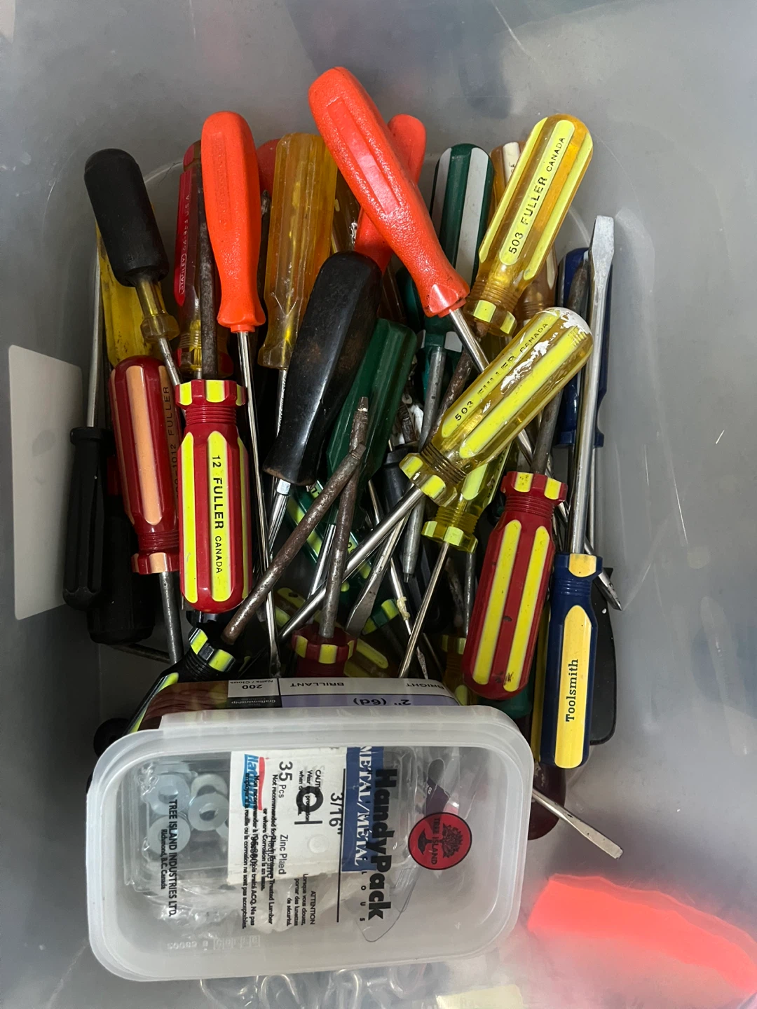 Assorted Hand Tools and Fastener Pack