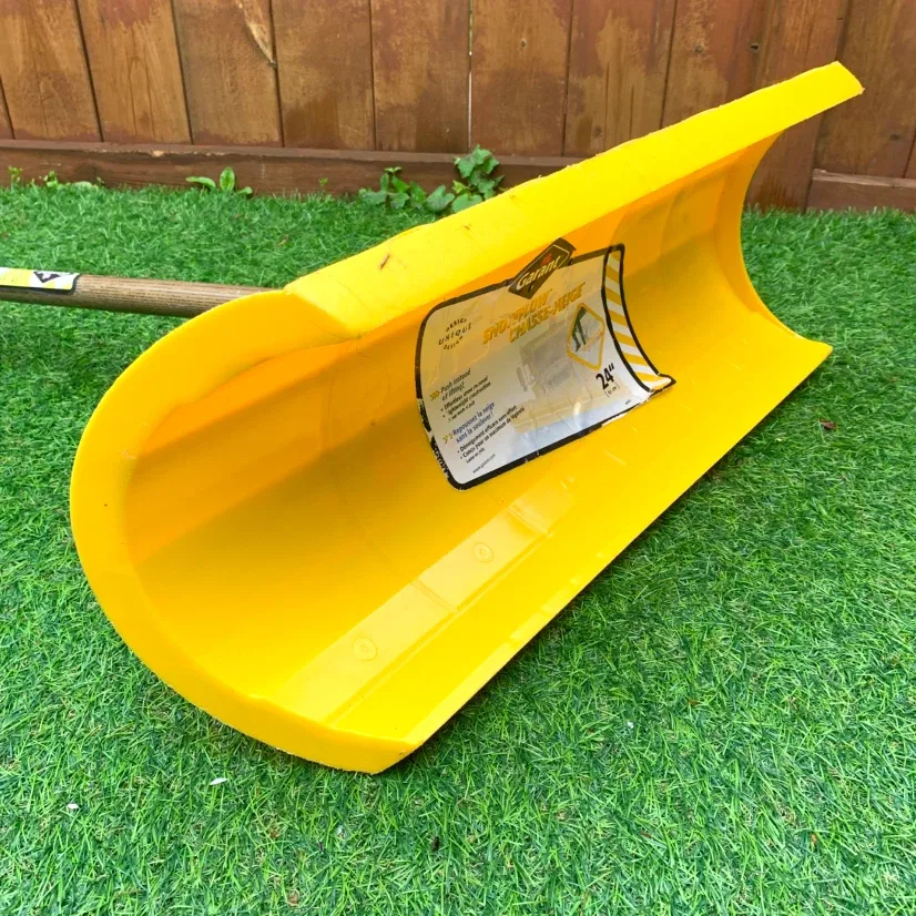 Snow Shovel 24" Wide Snow Plow Poly Blade Winter Snow Tool - photo 3