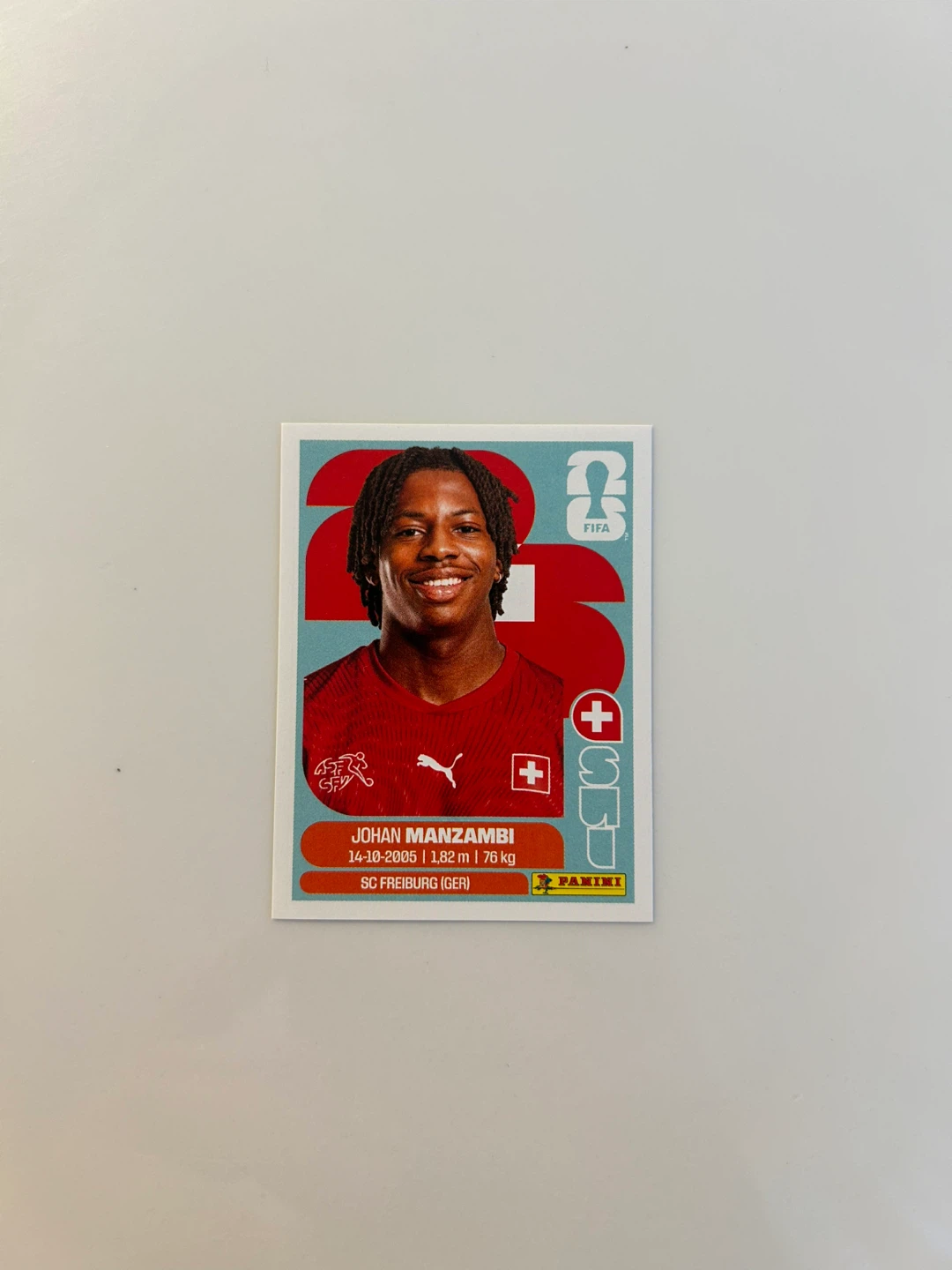 Johan Manzambi Panini FIFA World Cup 2026 Card