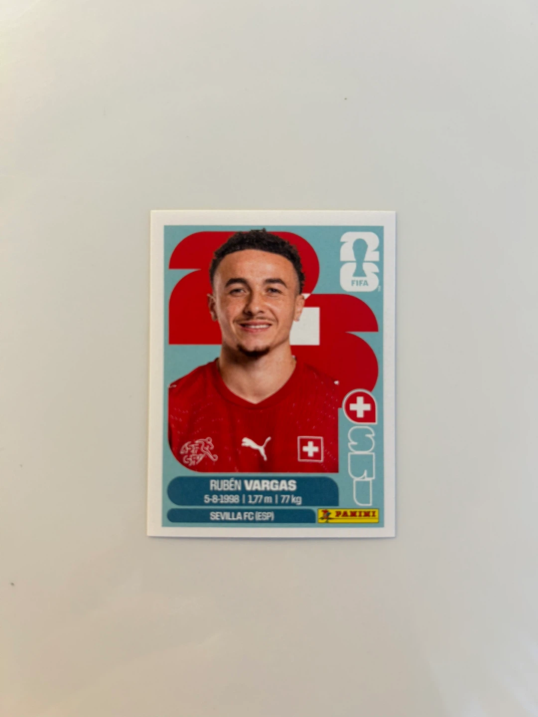 Panini FIFA World Cup 2026 Ruben Vargas Sticker