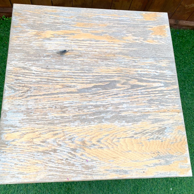 Square wooden side table - photo 4