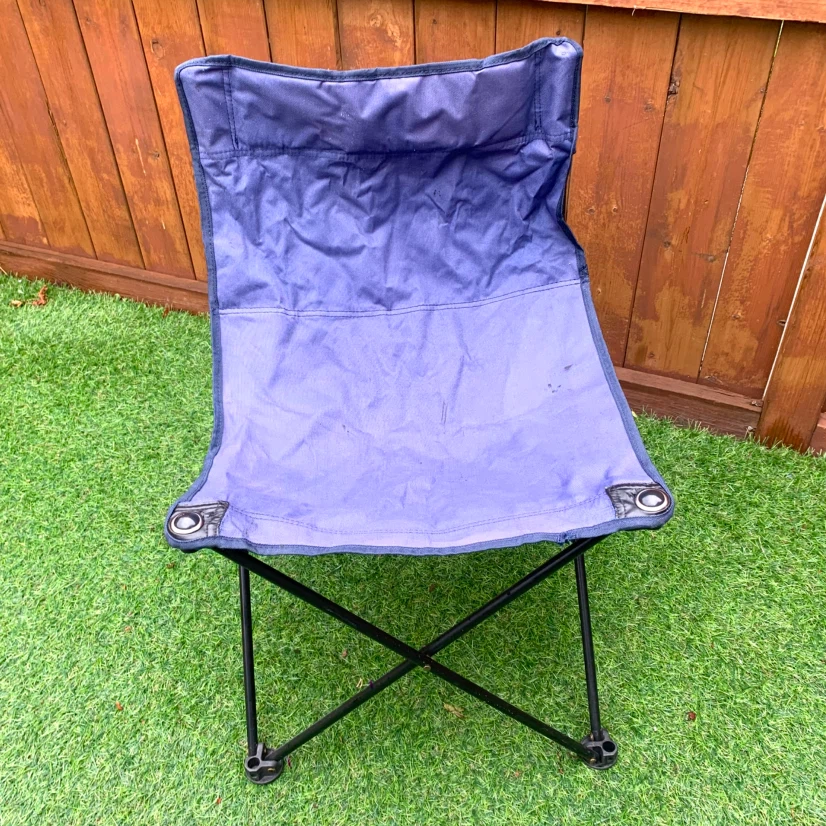 Blue folding camp chair - photo 2