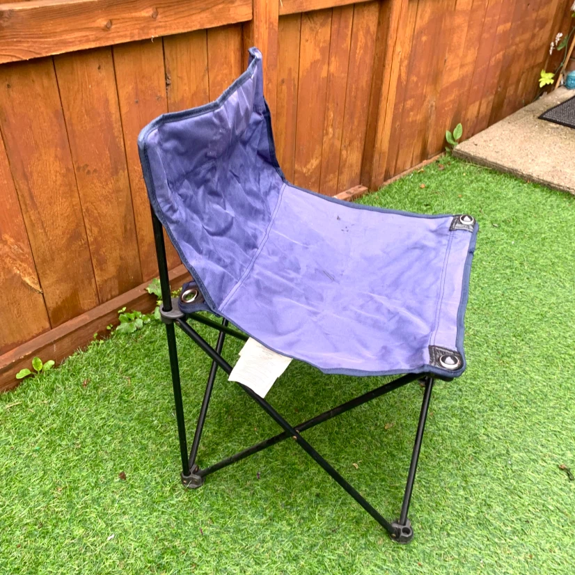 Blue folding camp chair - photo 5