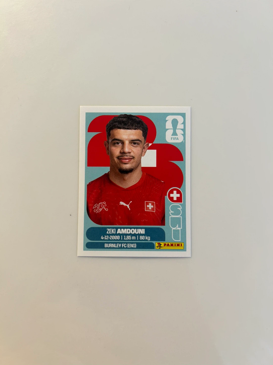 Panini FIFA World Cup 2026 Zeki Amdouni Sticker