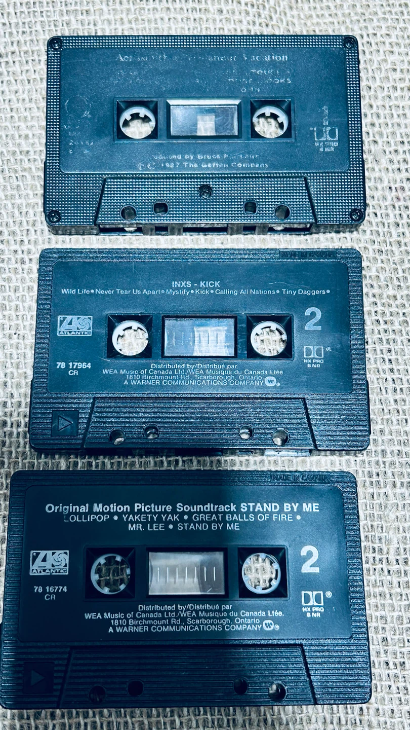 3 Vintage 1980s Cassette Tapes – Aerosmith, INXS & Stand by Me - photo 2