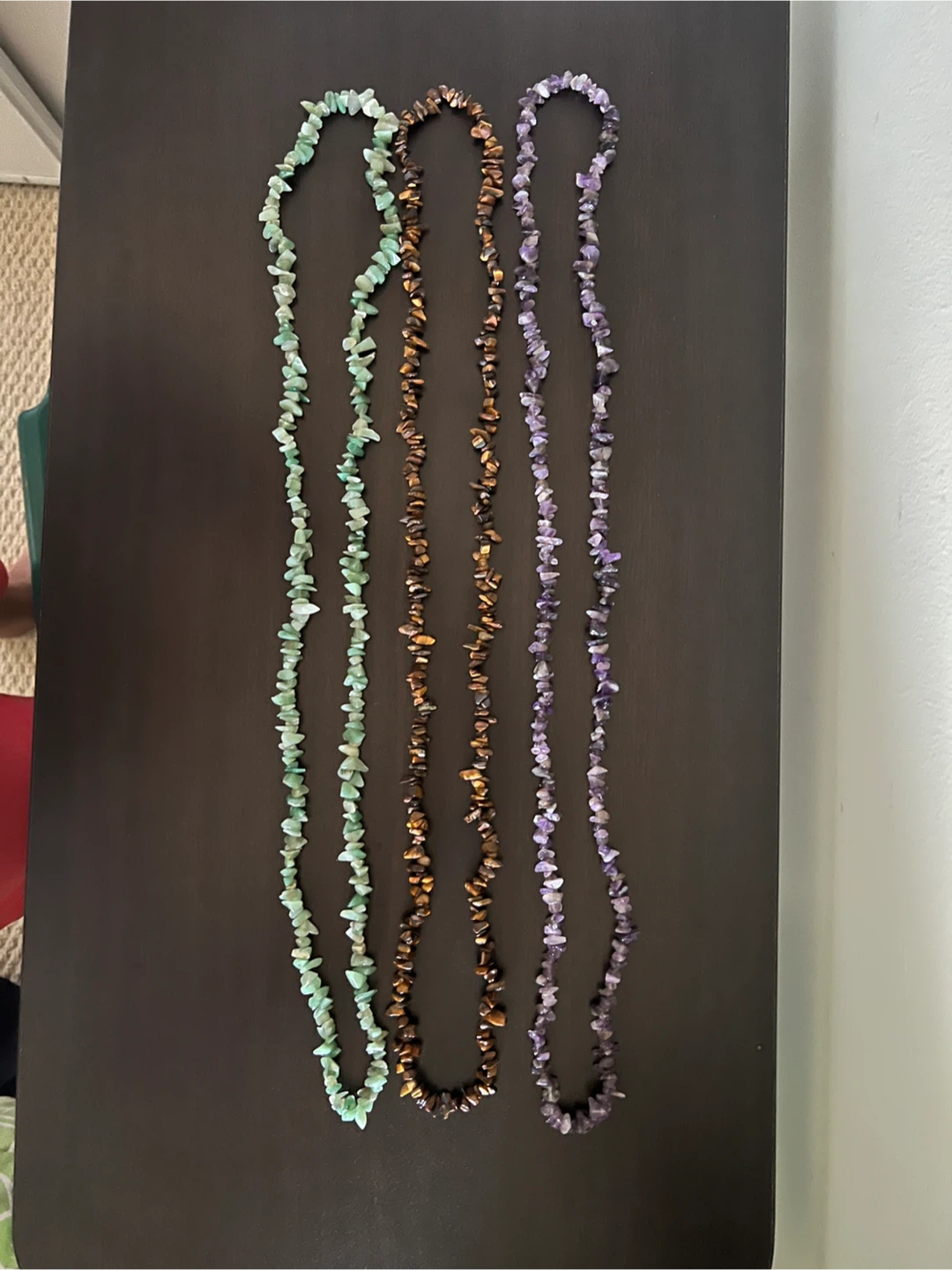 Set of 3 Crystal Chip Bead Necklaces