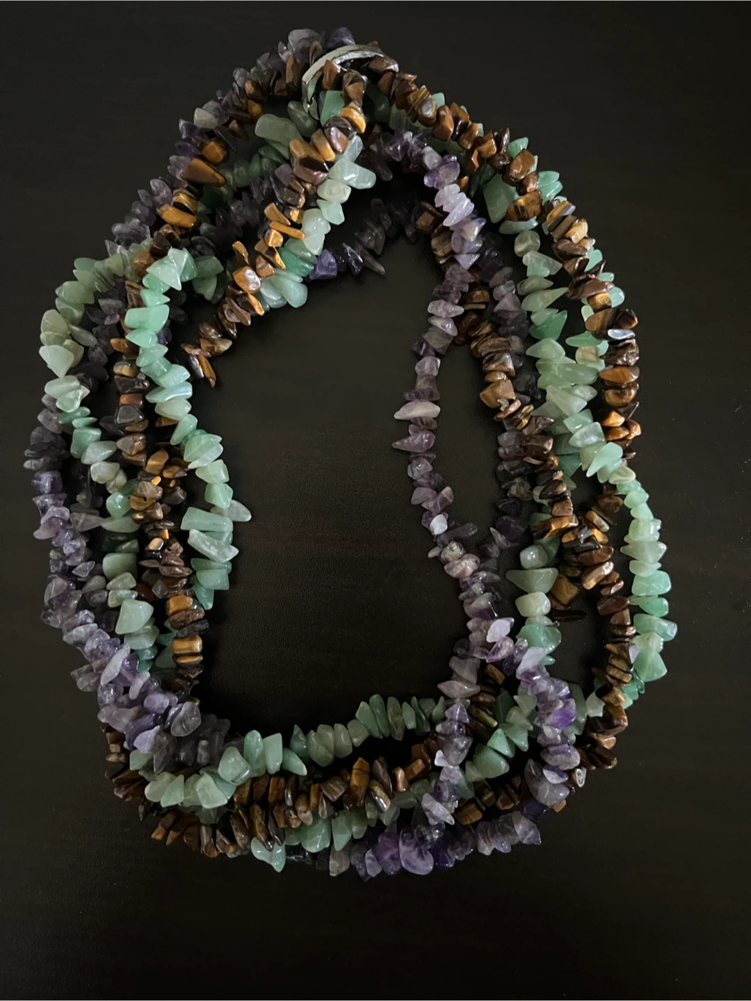Set of 3 Crystal Chip Bead Necklaces - photo 2