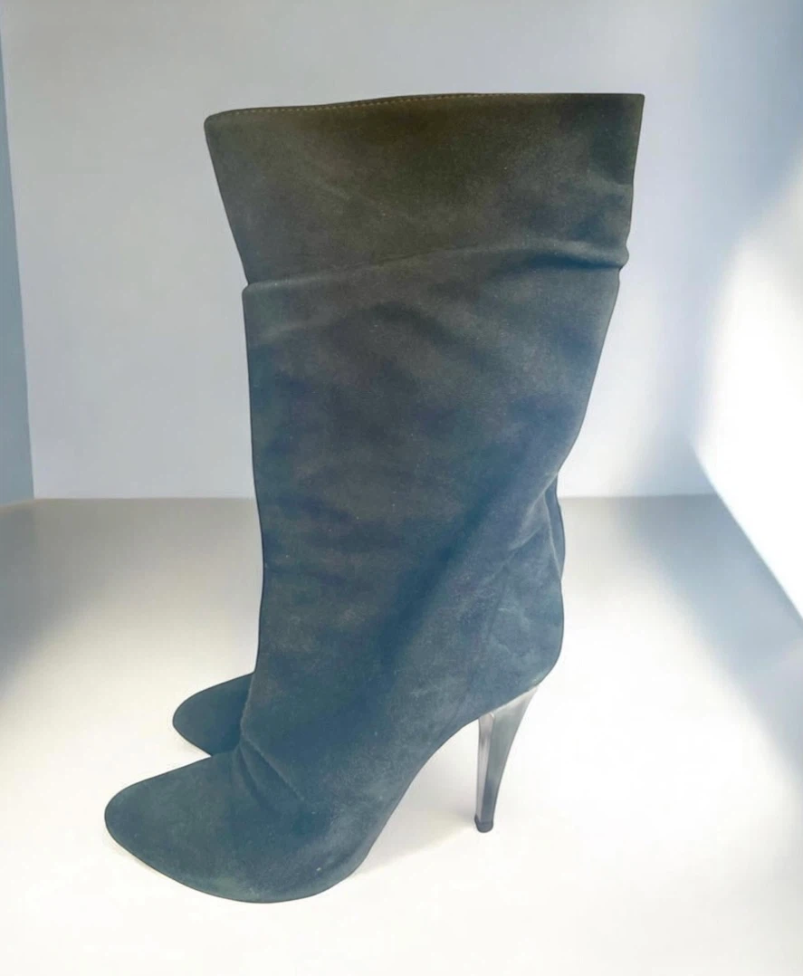 Tuna Suede Stiletto Boots, Size 39 - photo 4