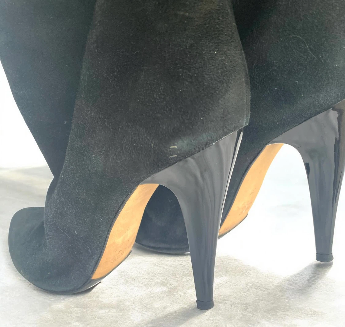 Tuna Suede Stiletto Boots, Size 39 - photo 5