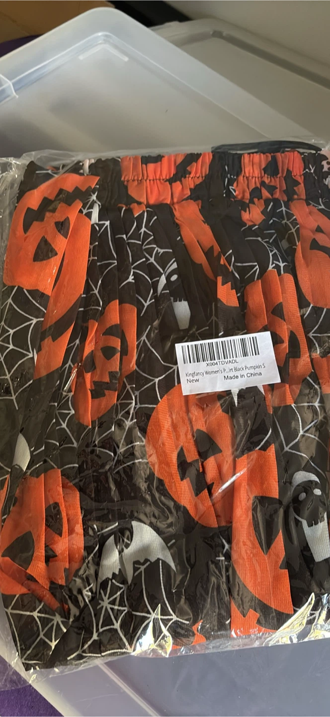 NEW Halloween Pleated Skirt