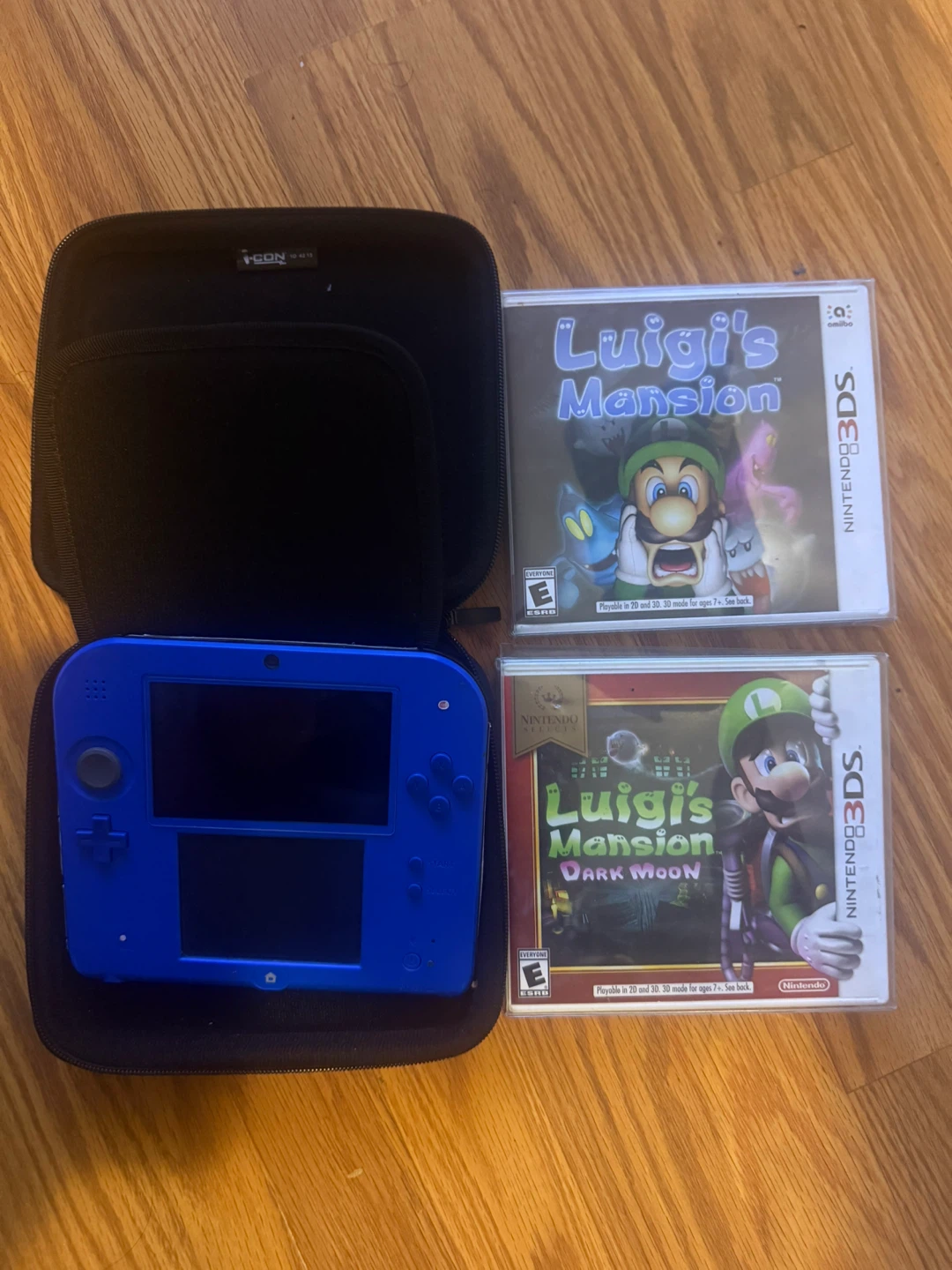 Nintendo 2DS Blue Console with Games