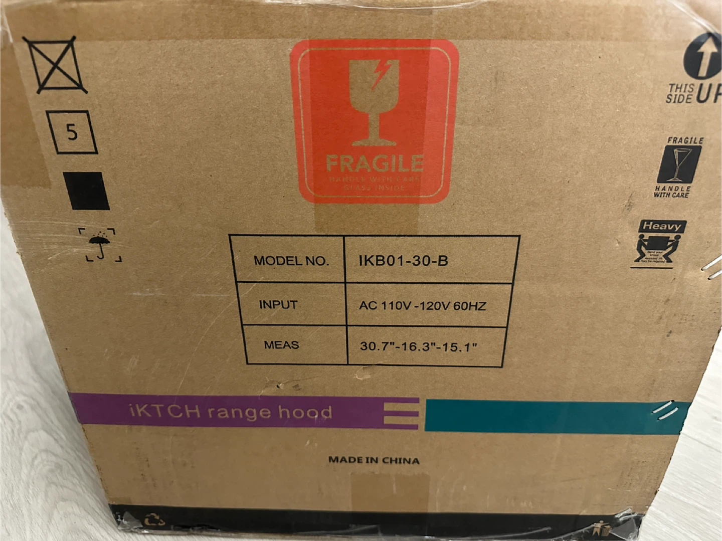 iKTCH Range Hood Model IKB01-30-B - photo 2