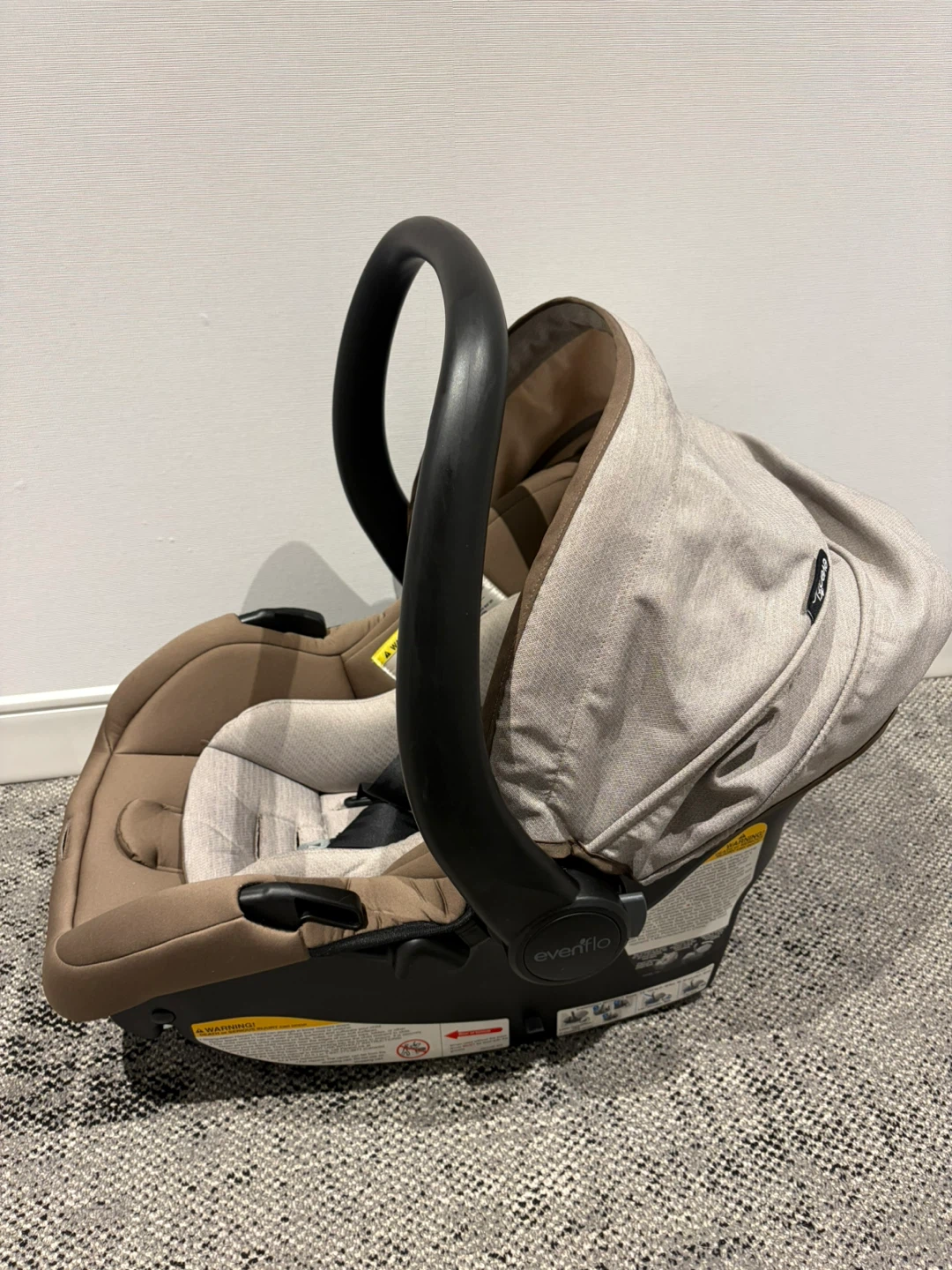 Evenflo Pivot Modular Travel System Car Seat - Desert Tan