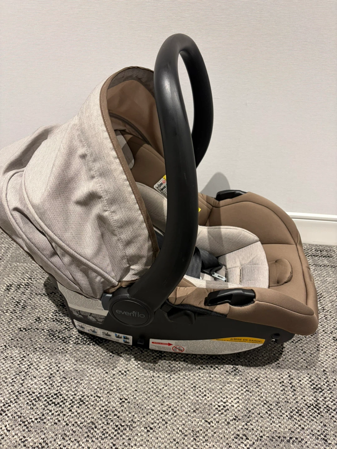 Evenflo Pivot Modular Travel System Car Seat - Desert Tan - photo 2
