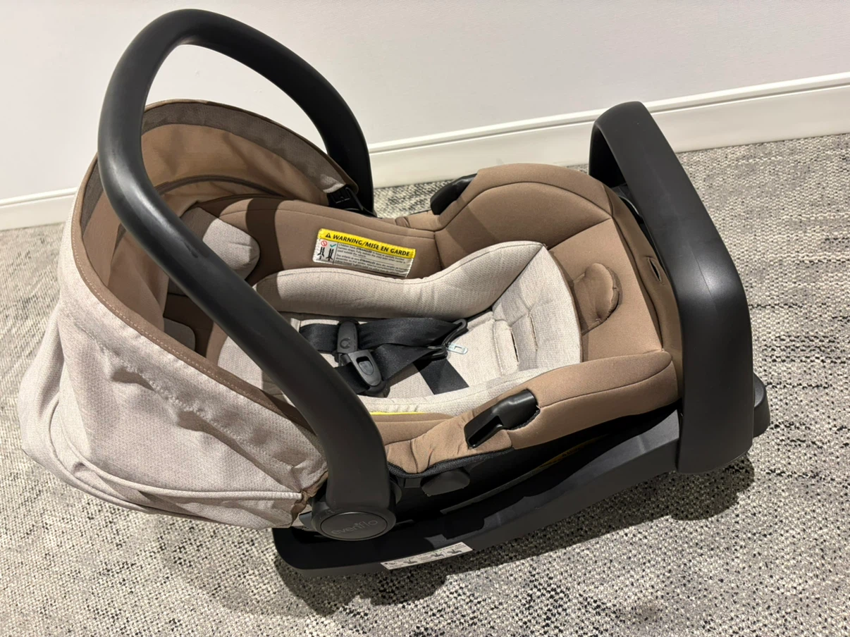 Evenflo Pivot Modular Travel System Car Seat - Desert Tan - photo 3