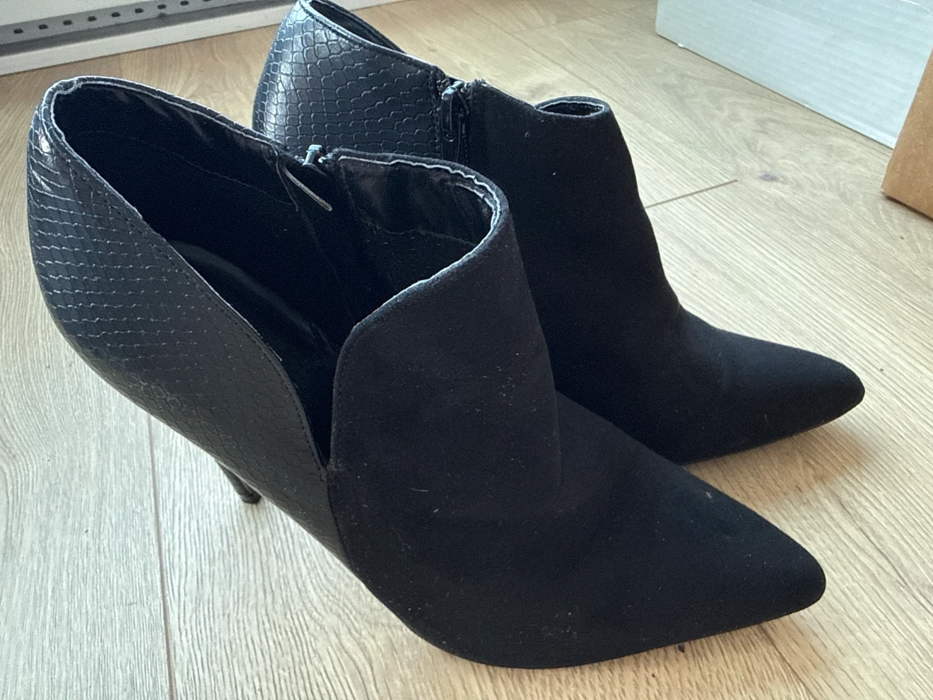 Black Stiletto Ankle Boots